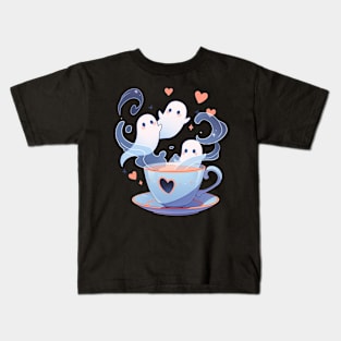 ghosts and coffee Kids T-Shirt